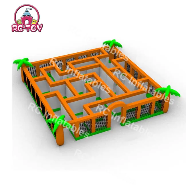 Custom inflatable obstacle maze outdoor inflatable maze obstacle game inflatable labyrinth for sale