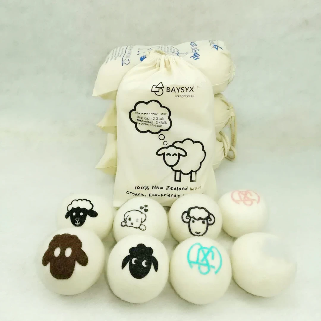 friendsheep wool dryer balls 2022 New Arrives  Bestseller 6 Pack Wool Dryer Balls Xl Pure Organic New Zealand