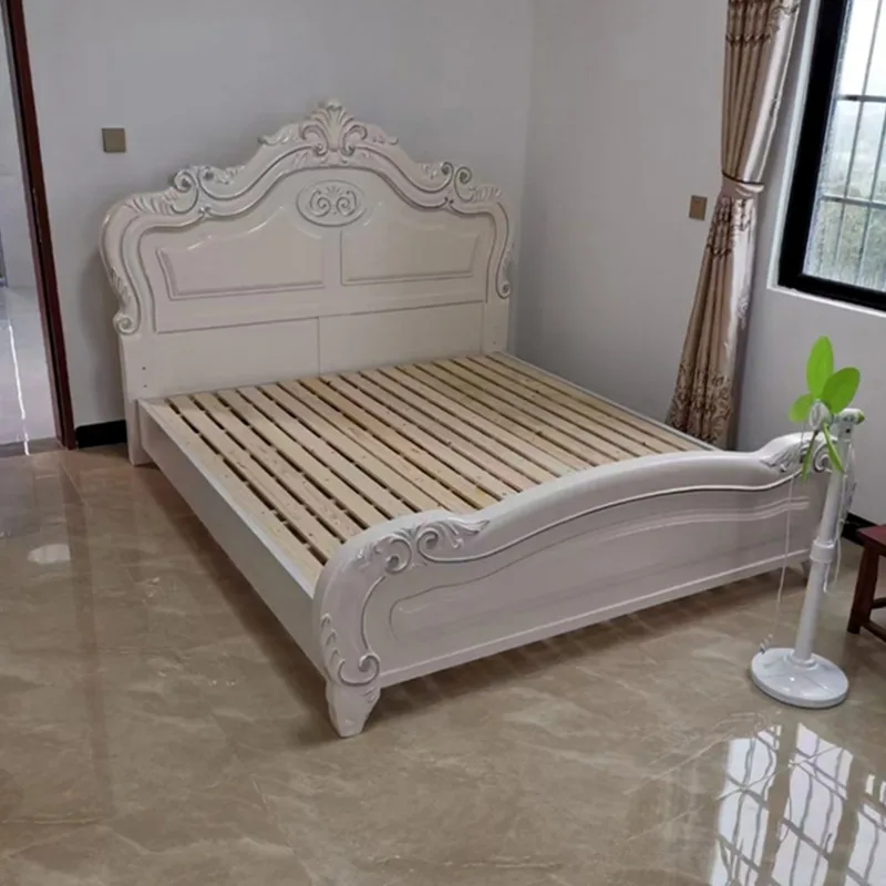Customized European-style bed 2.2m large bed American-style king bed bedroom furniture set