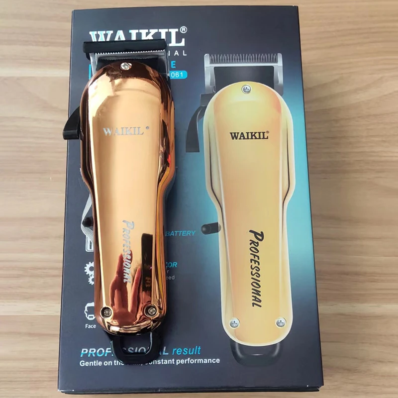 Новинка Профессиональная Беспроводная Машинка для стрижки волос WAIKIL триммер бороды и мужские беспроводные высококачественные парикмахерские машинки лучшая