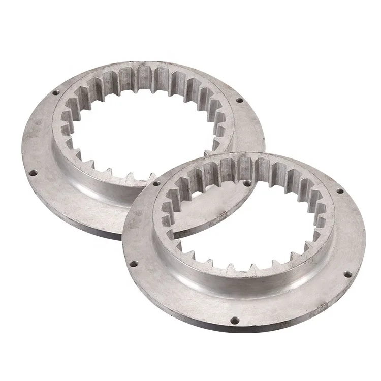 
OEM Factory Customized Non-Standard Flange Gear Sleeve Ring Customized Large Rotatable Aluminum Spiral Inner 