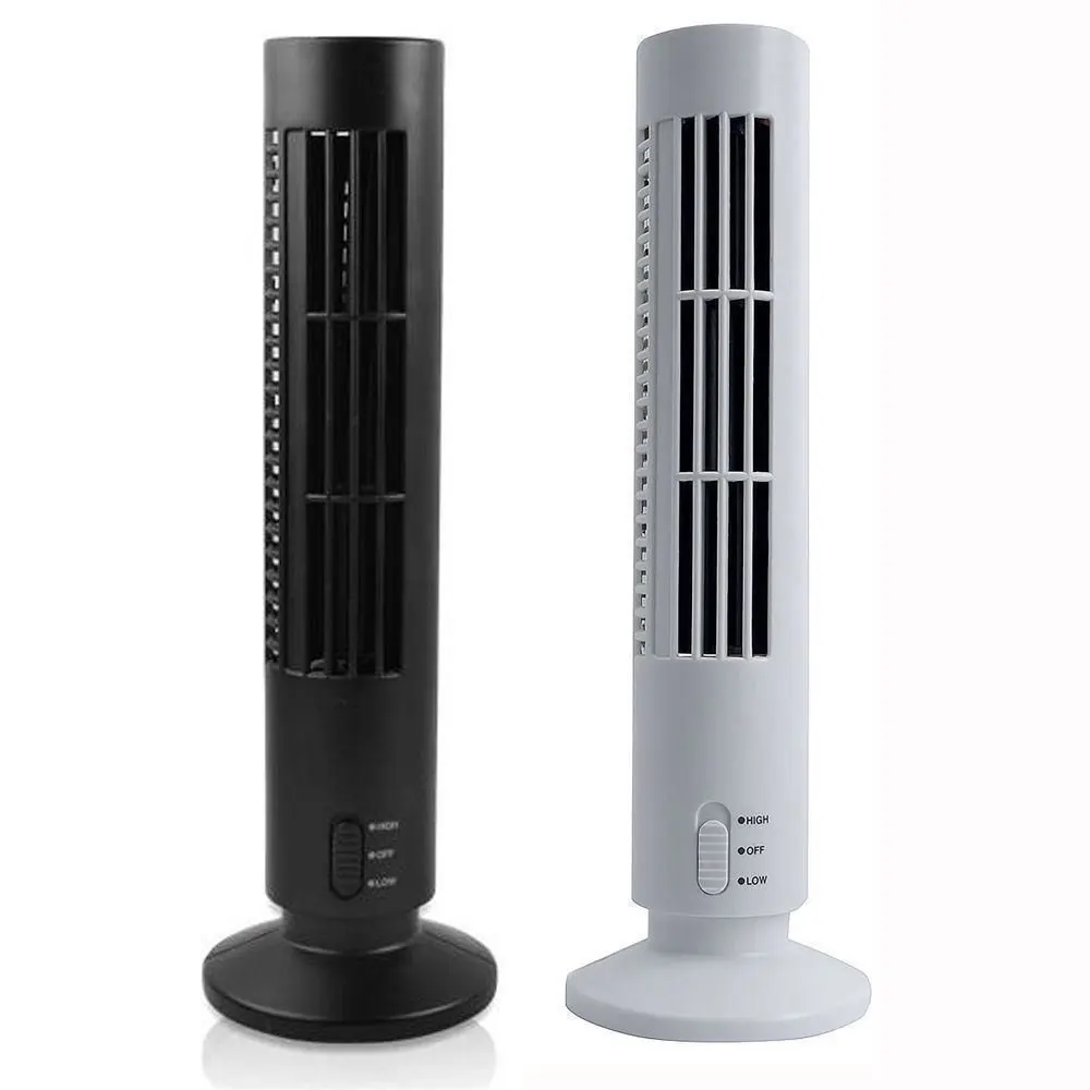 Portable USB Cooling Air Conditioner Purifier Tower Bladeless Desk Fan