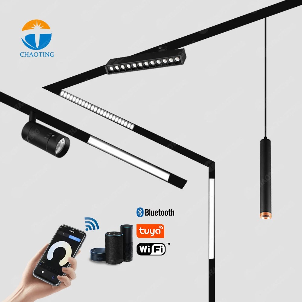Best Selling Product 2021Low Voltage Dimmable Track Lighting System 12V 24V Circular Magnetic Remote Focus Circle Lights