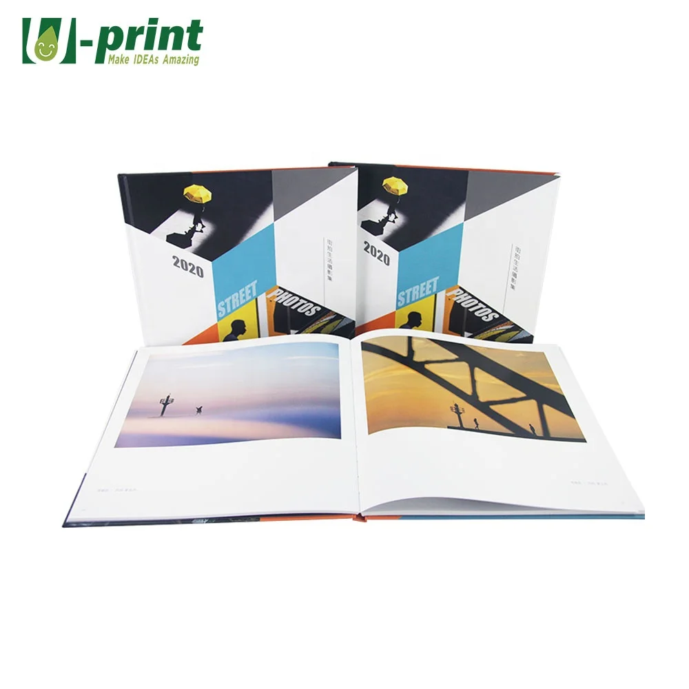 Custom Full Color Book Printing Service Hardcover Wedding Photobook Binding Album Printing