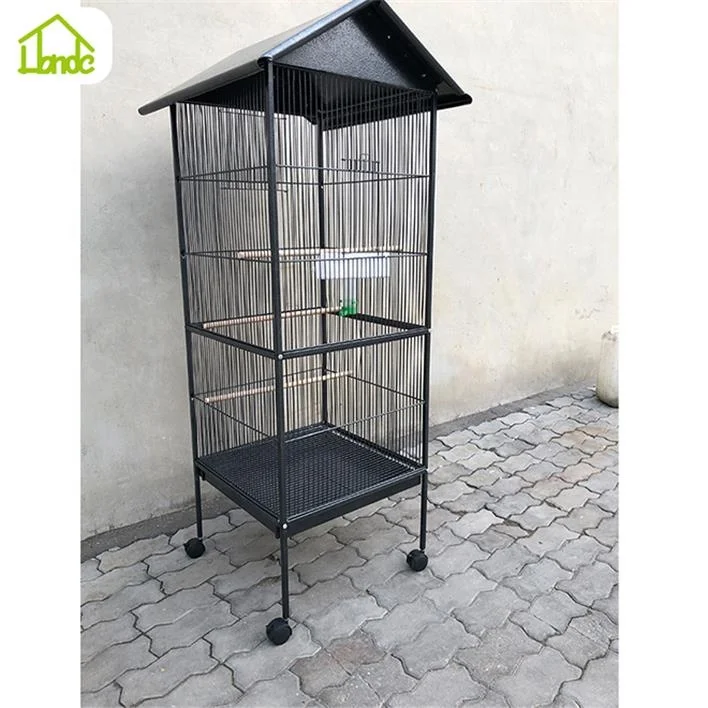 Large Steel Aviary Coop Pet Parrot Cage Bird Cage with Food bowl breeding