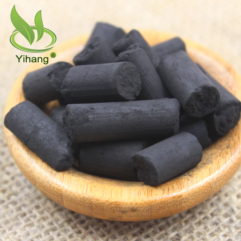 YIHANG 9mm Coal Based Pellet Activated Carbon for Desulfurization and Denitrifiation