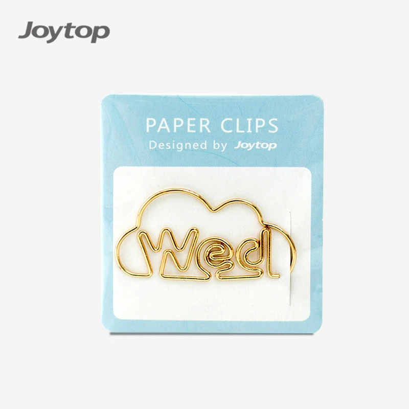 Металлические зажимы Joytop 7298 для планировщика недели месяца в офисе под заказ золотого