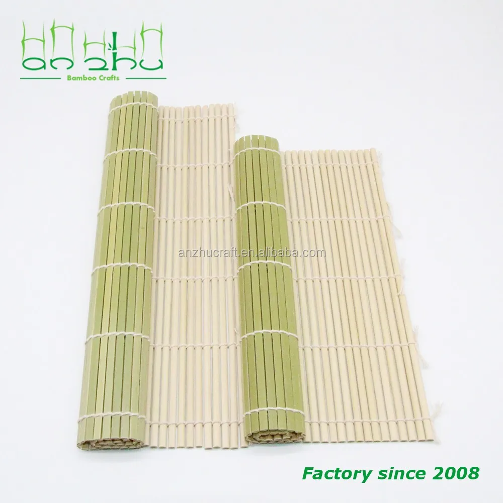 High Quality bamboo Reusable Natural Bamboo Sushi Rolling Mat