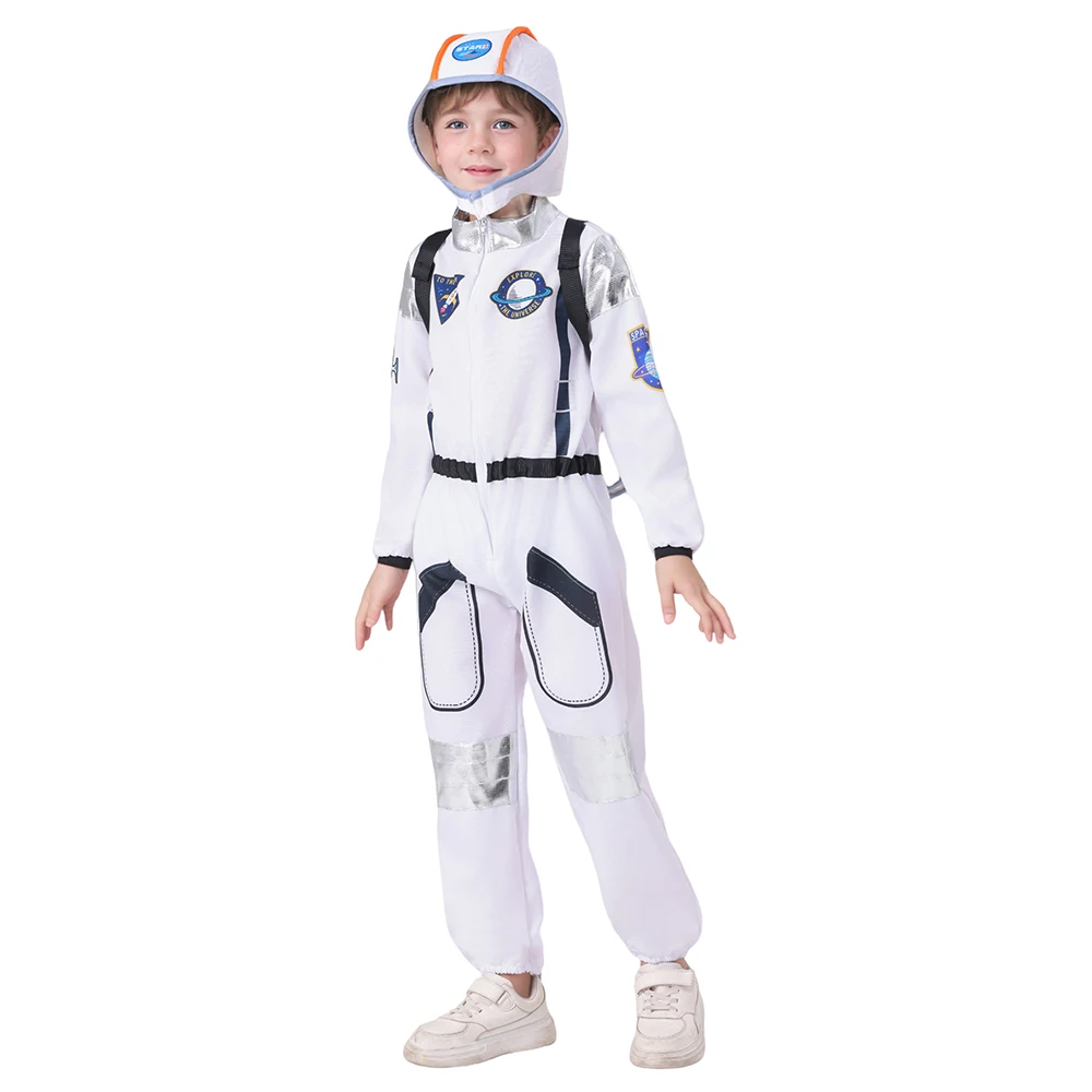 Wholesale Kids Astronaut Space Uniform Cosplay Outfit Children Halloween Carnival Party School Career Day Costumes