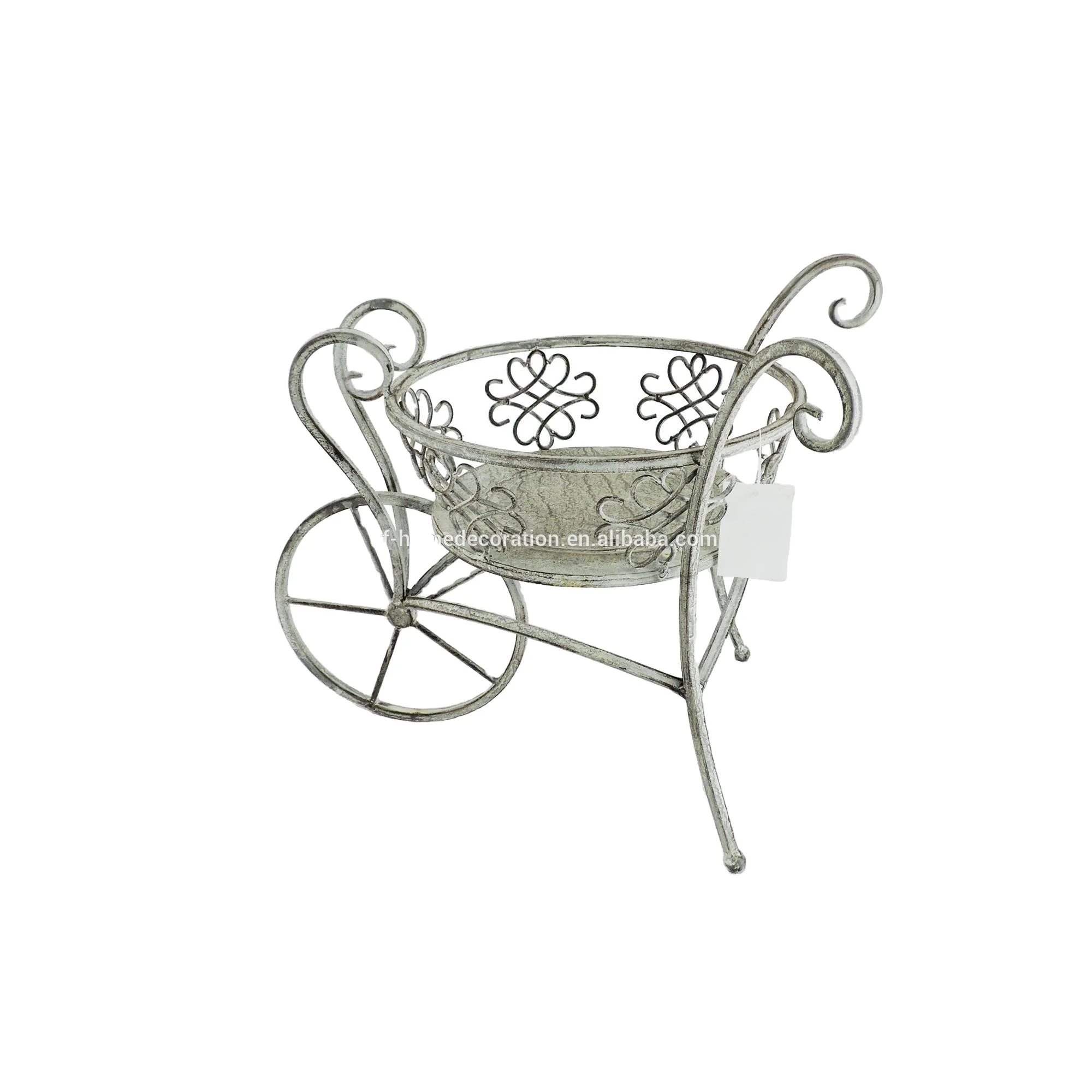
Iron Bicycle Plant Stand Vintage Metal wheelbarrow Nostalgic Patio Furniture Garden Planter For patio garden 