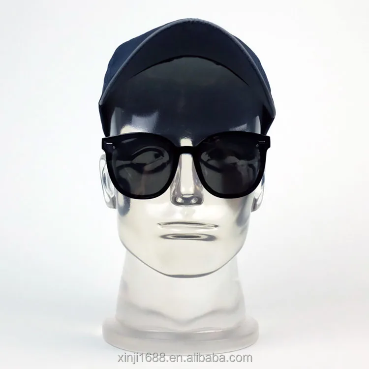 Fashion Style Best Quality Transparent Head Mannequin Clear Model Heads For Sunglasses Hat Display