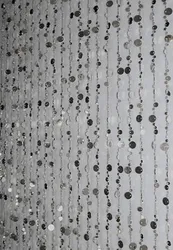 hot sale silver hanging beaded curtains for weddings
