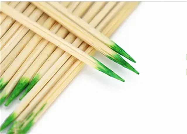 High quality LOGO environmental protection wood bamboo toothpick  copper paper  opp plastic wrraped minit toothpick