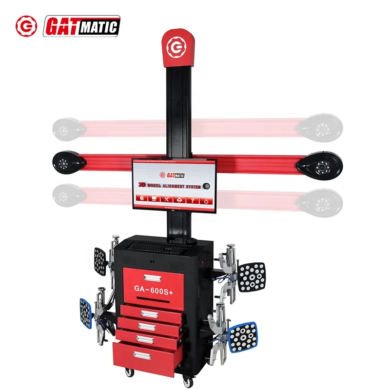 GATmatic Factory Price 3D Four Wheel Aligner Machine for Mobile Car and Small Truck for Tire Workshop Wheel Alignment Equipment