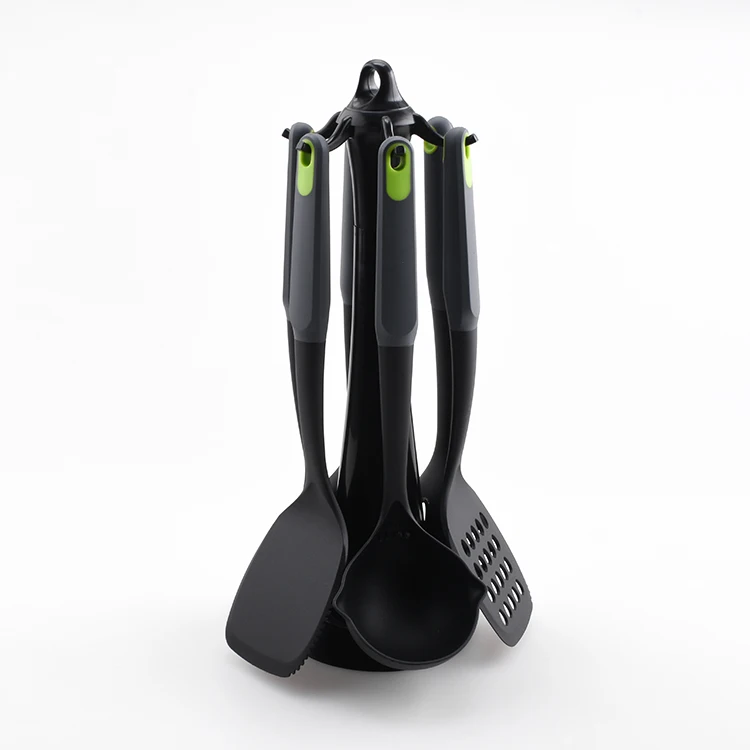 High Quality Kitchenwares Cooking Tools 9Pcs Utensils Wholesale Customized PP+TPR Handle Nylon Kitchen Utensils set