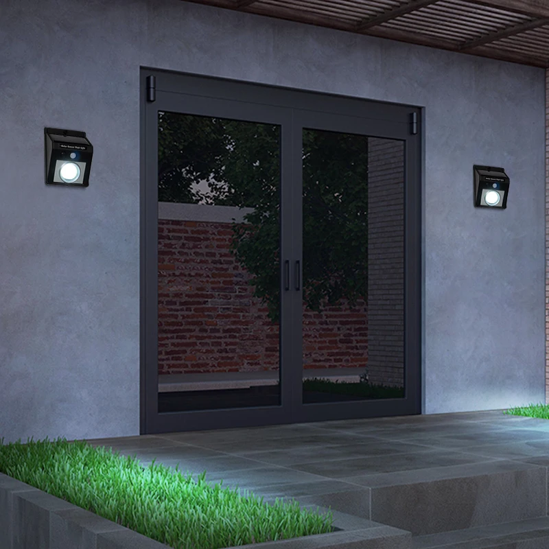 High quanlity outdoor 6500k waterproof motion sensor  soalr  garden wall lights Solar  lights