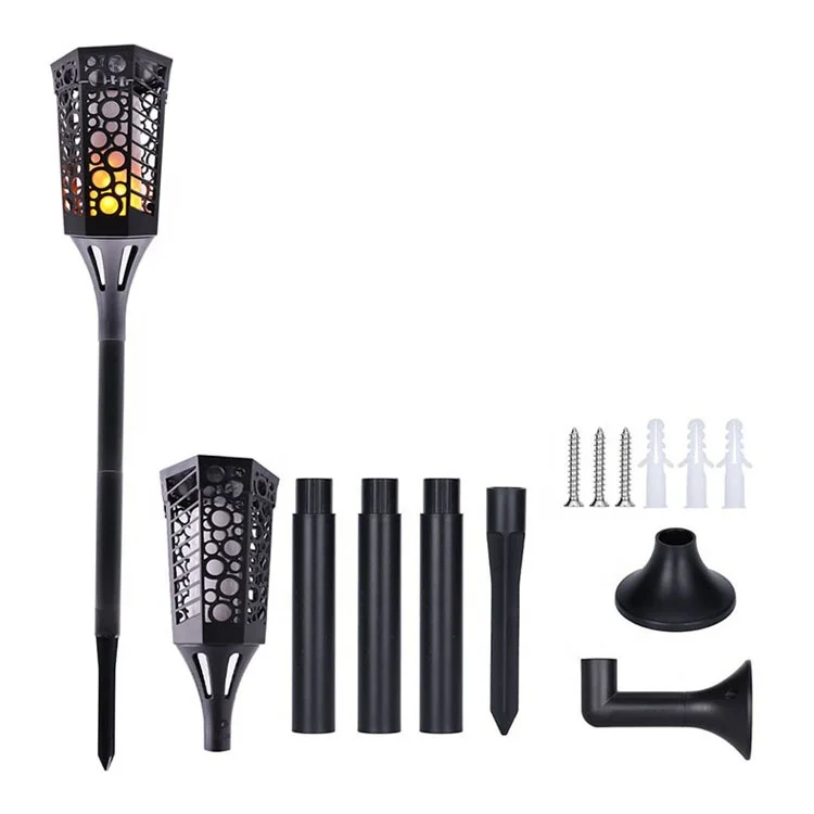 Outdoor Led Solar Lights Flickering Dancing Flame Torch Solar Lighting Waterproof Lamp For Garden Decoration Landscape Lawn Path