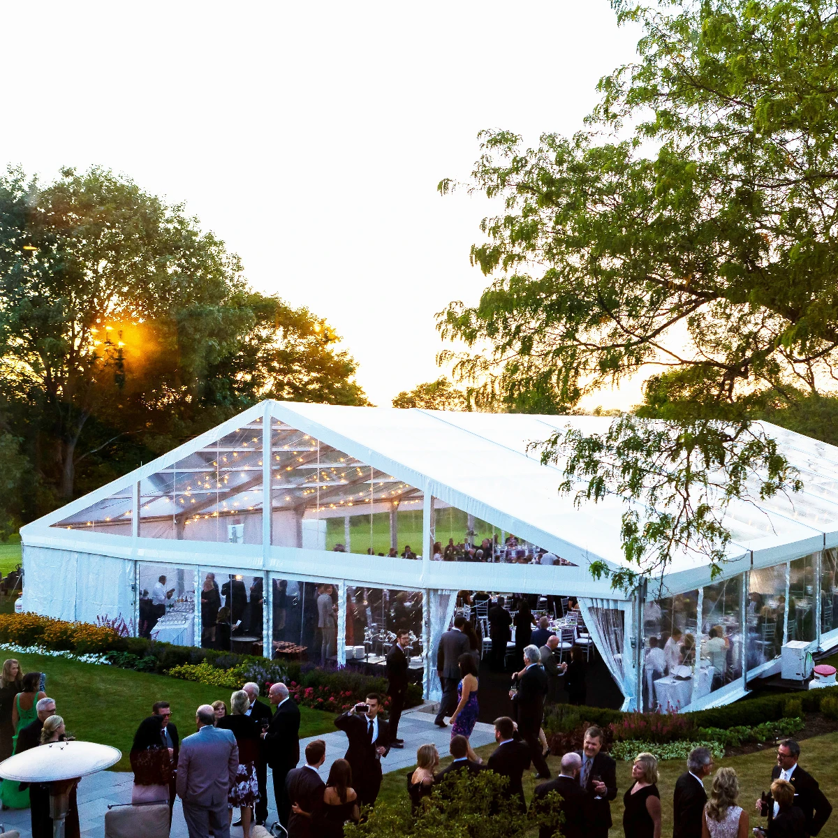 Outdoor Luxury Clear Roof Transparent Wedding Event Tent For 600 People