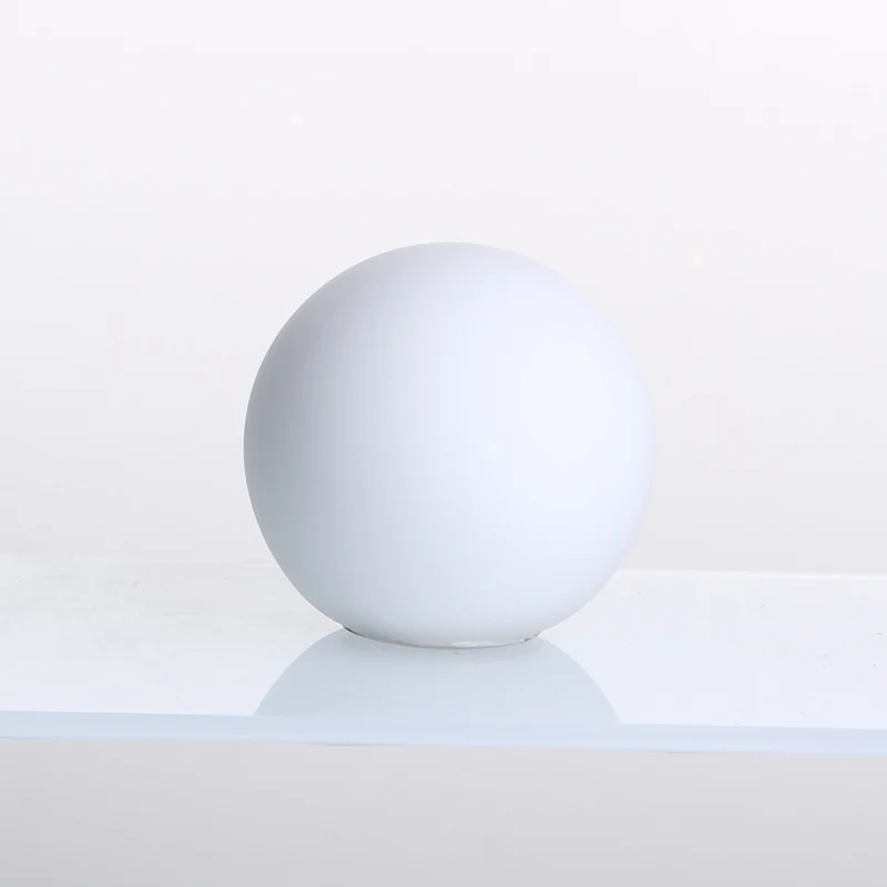 Small size glass ball white lampshade wholesale customized white jade glass ball lampshade