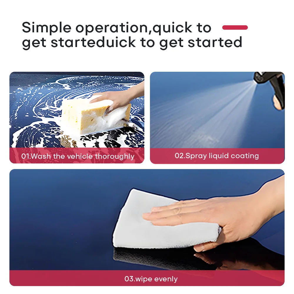 car cleaning product armor ceramic anti scratch car wash quick nano coat polish sealer spray wax