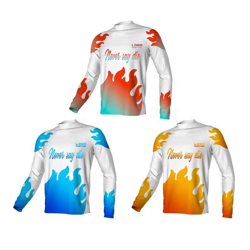 Wholesale Oem Design Motocross Jersey Long Sleeve Blank Mtb Cycling Downhill Jersey