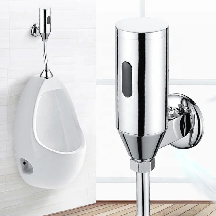 Wholesale Wall Mounted DC 6V Brass automatic Flusher sensor Urinal Flush Valve for Men