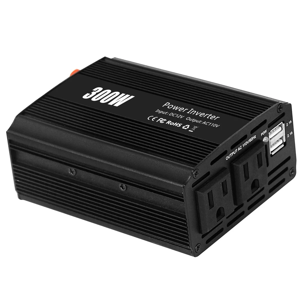 300W Power inverter china DC 12V to AC 110V 220V Modified Sine Wave For AC Outlet And USB Type A