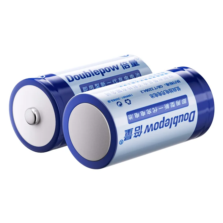Doublepow High Capacity 10000mAh 1.2V D Size Rechargeable NIMH Battery for Flashlight & Toys