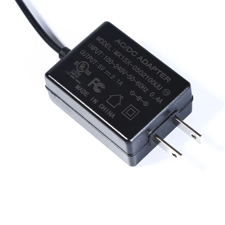 CE FCC UL KC SAA UKCA PSE certified 5V 2A 2.1A 2.4A 2.5A usb charger with usb-c type tip