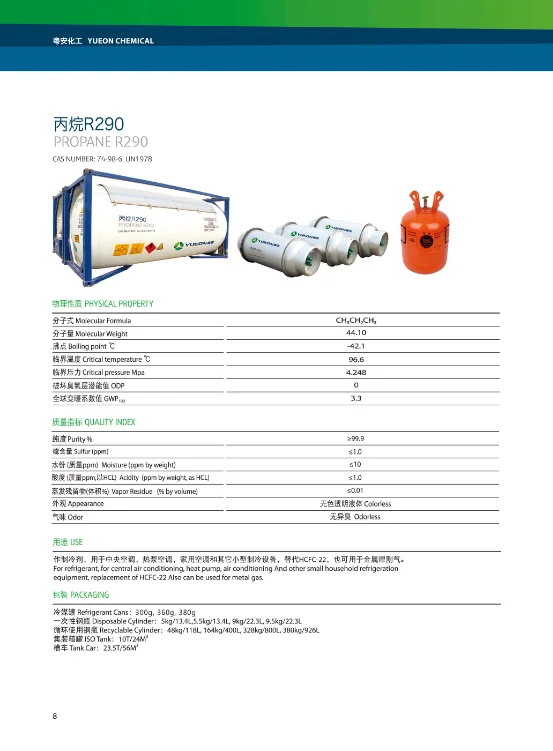 Refrigerant R1270/Propylene gas UN: 1077