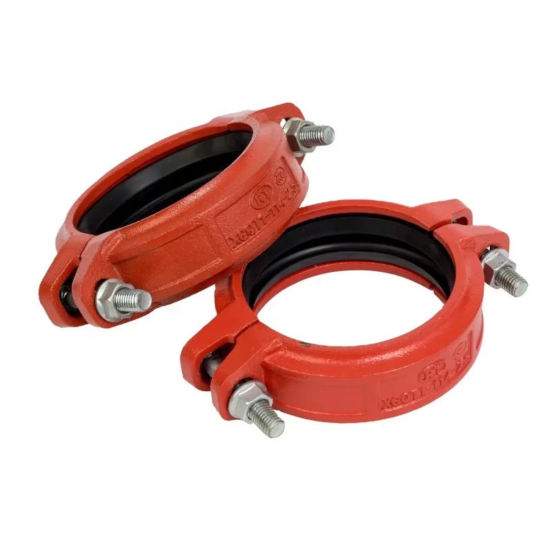 grooved fire fighting steel Pipe Fitting  Products Flexible Coupling elbow Tee for preventing fire