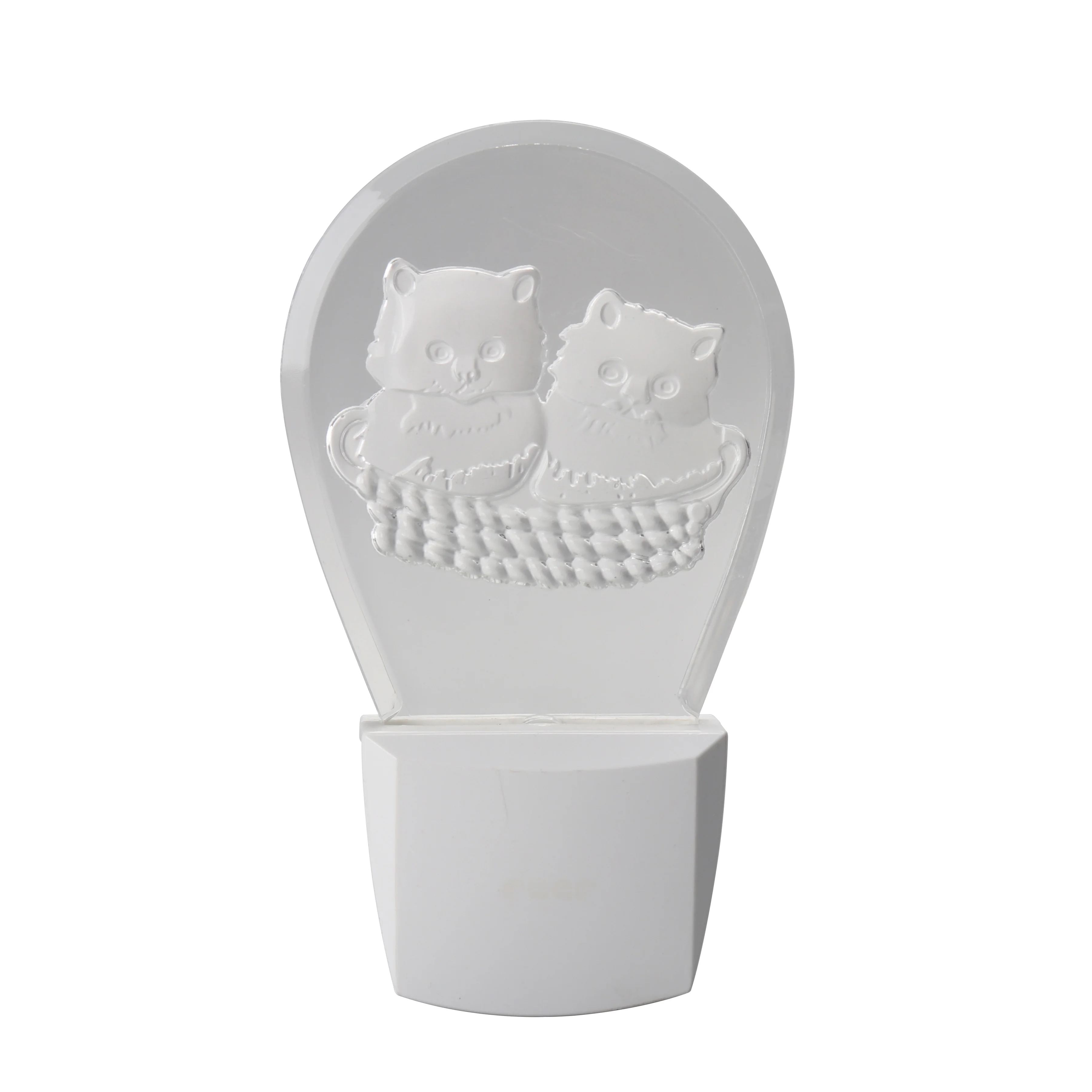 Kitty Acrylic plug in night light for lighting kids night lamp