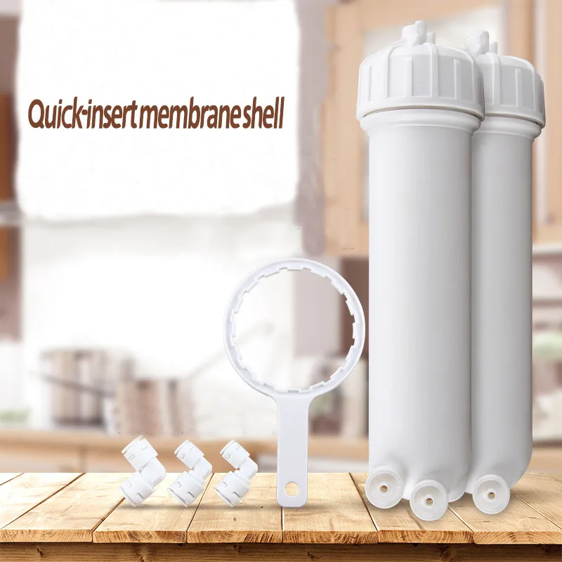 Hot Selling 1812/3012 Type 50GPD Plastic RO Membrane Housing With All Fittings & Spanner