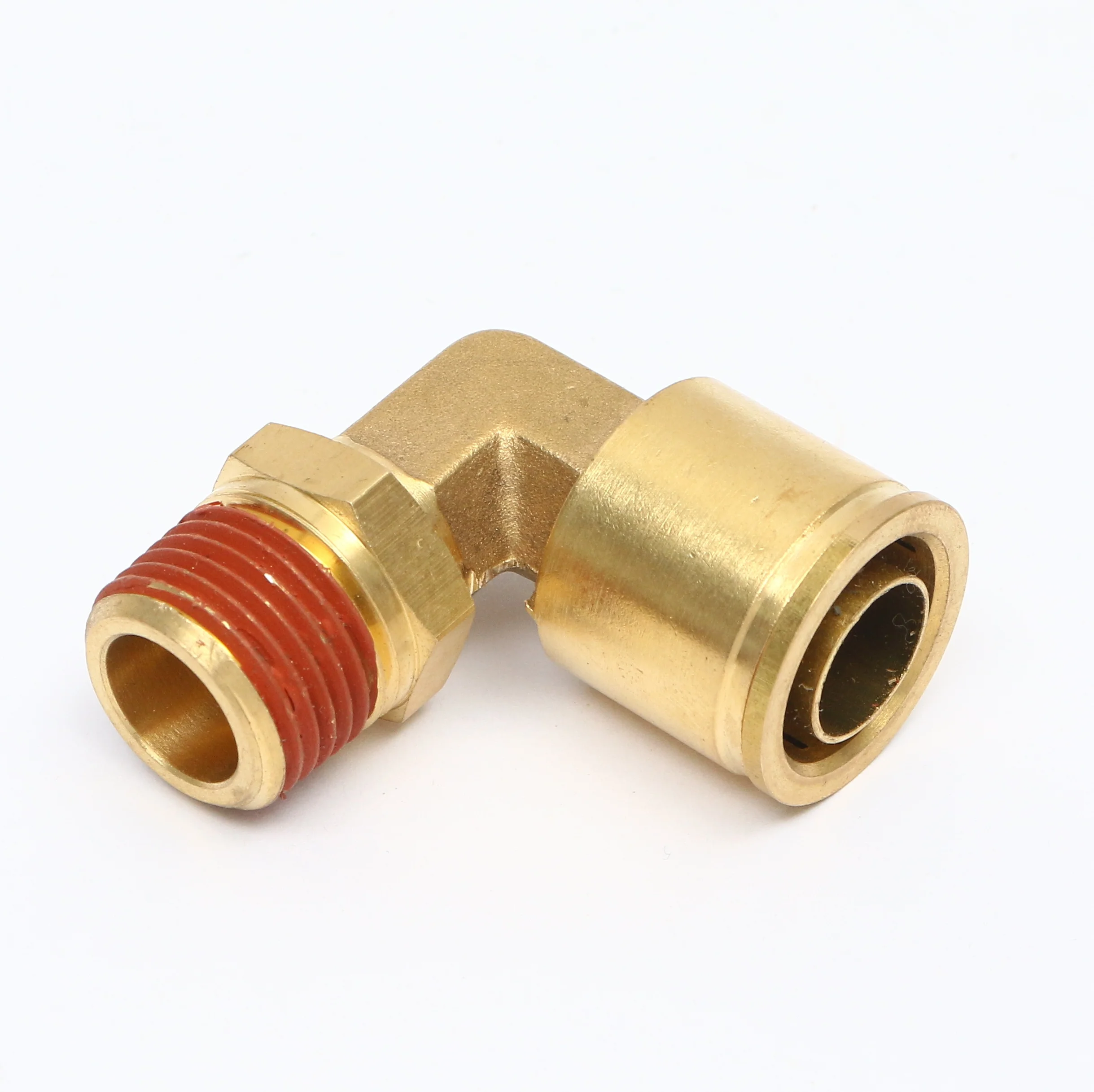 pneumatic fittings 10mm elbow pipe custom high quality swivel male NPT dot air brass compression tube fitting