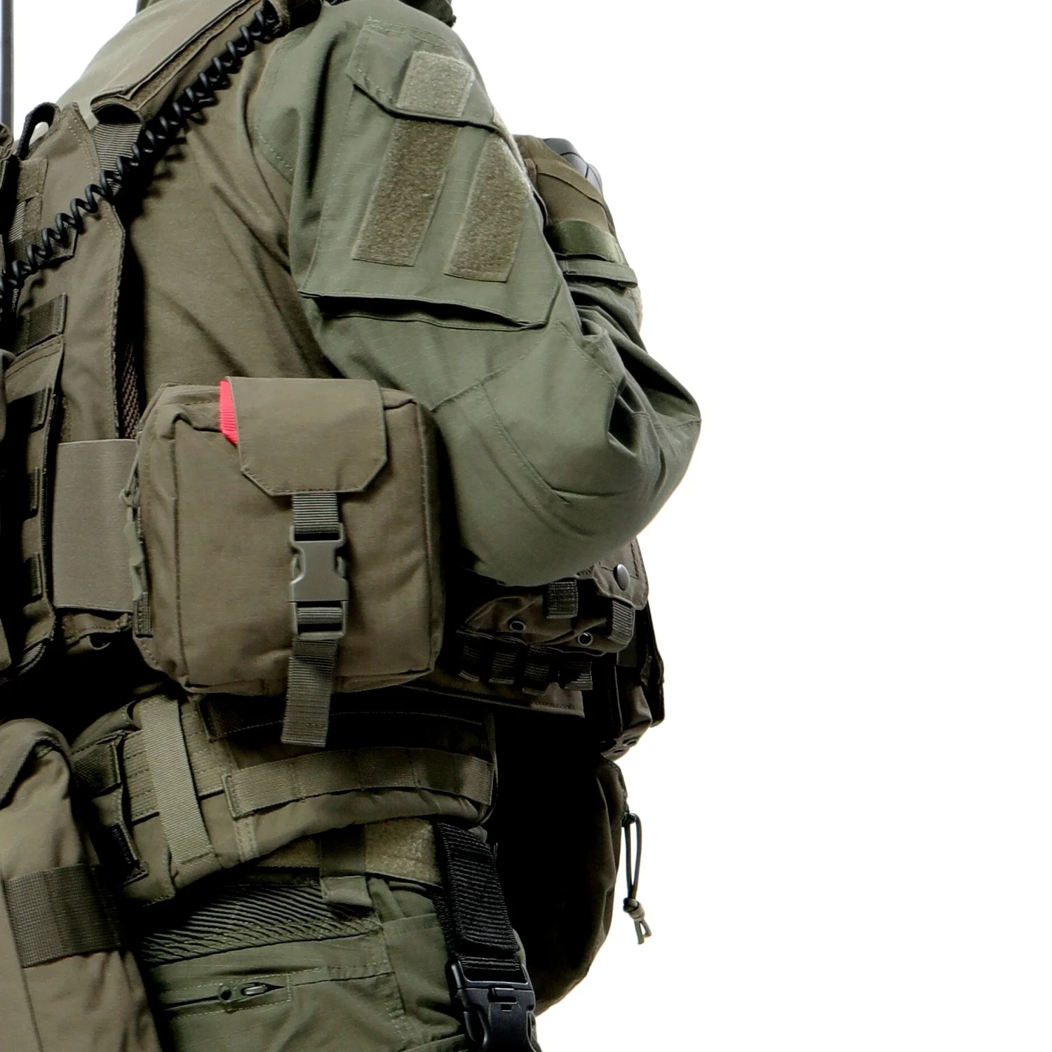 Tactical MOLLE Pouch First Aid IFAK Lifesaving Pouches Rip Away EMT Medical Bag