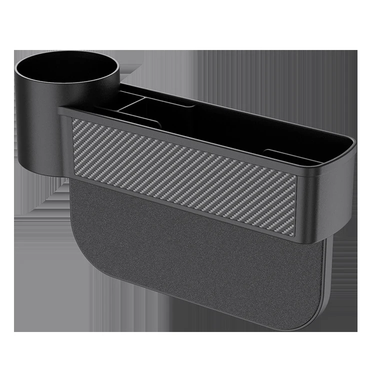 Multifunction adjustable car vehicle seat side gap filler organizer storage box