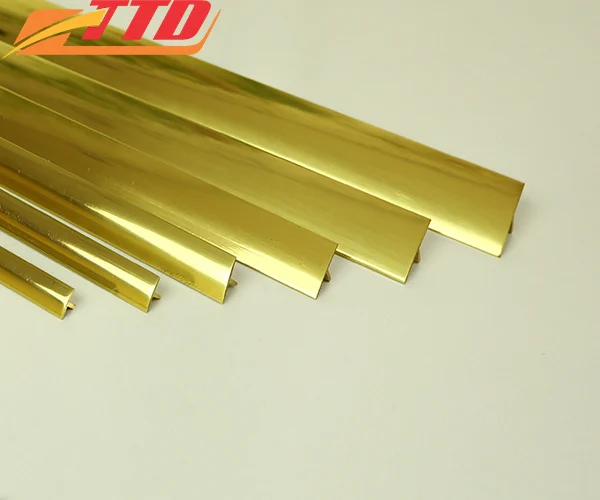 Modern Design Brass Rod Price Per Kg Home Use Brass Tile Inlay Strips Thuan Thanh Dat Brass-Fast Response Porcelain Tile Trim