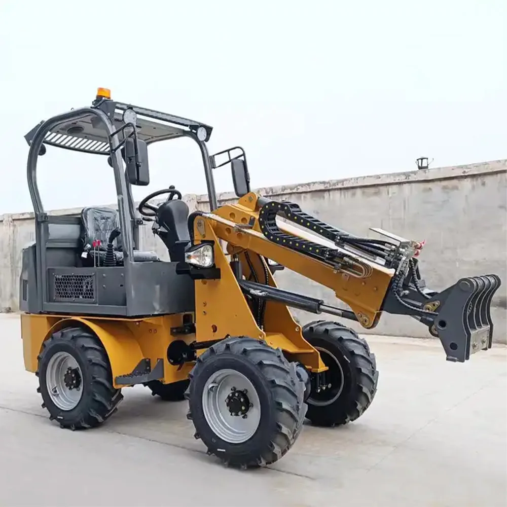 Cheap 400kg-6ton Mini backhoe wheel loaders Top EPA ZL rcm mini front end loader small diesel/electric loader price for sale