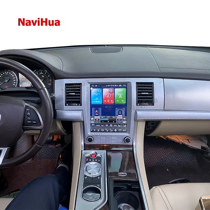 Новый обновленный автомобильный DVD-плеер Navihua для Jaguar XF Android мультимедийный сенсорный экран GPS-навигация монитор головного