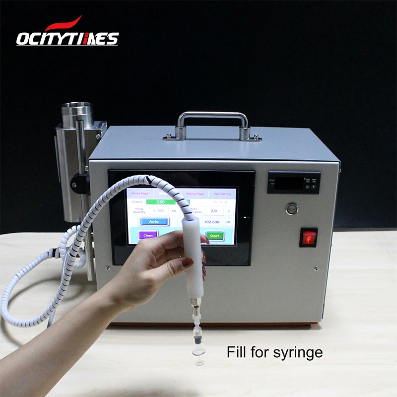Semi automatic cart filler cartridge gun injection syringe dispenser filling machine