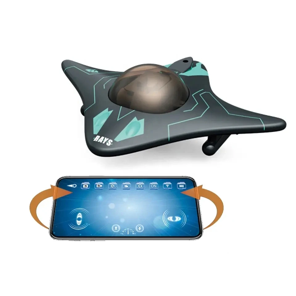 DWI Dowellin 2.4G 6CH RC Boat APP Control with Camera WIFI FPV Underwater Photography