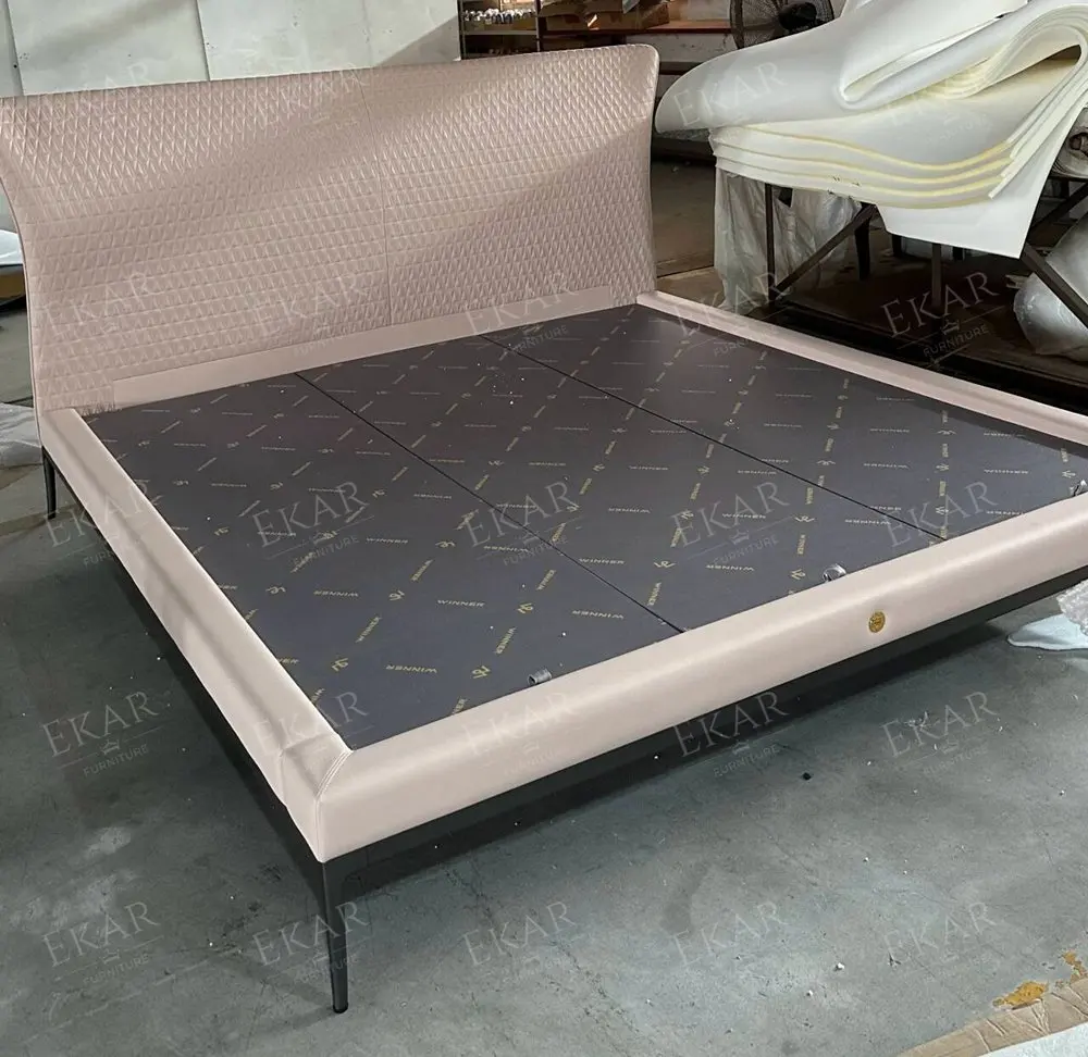Timeless Luxury Solid Bronze Metal Bed with Midnight Black Base