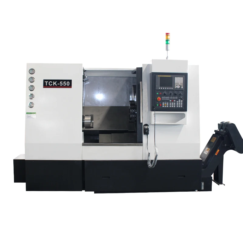 High speed cnc lathe y axis for steel parts TCK550 lathes for metal