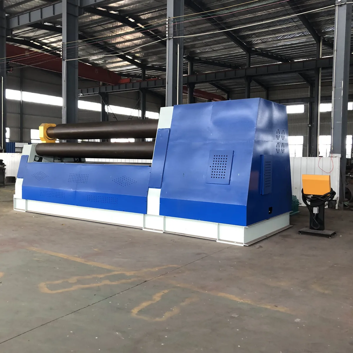 W12  sheet rolling machine Metal Steel Plate Cone Hydraulic Pre Bending 4 Roller Rolling Bending Machine