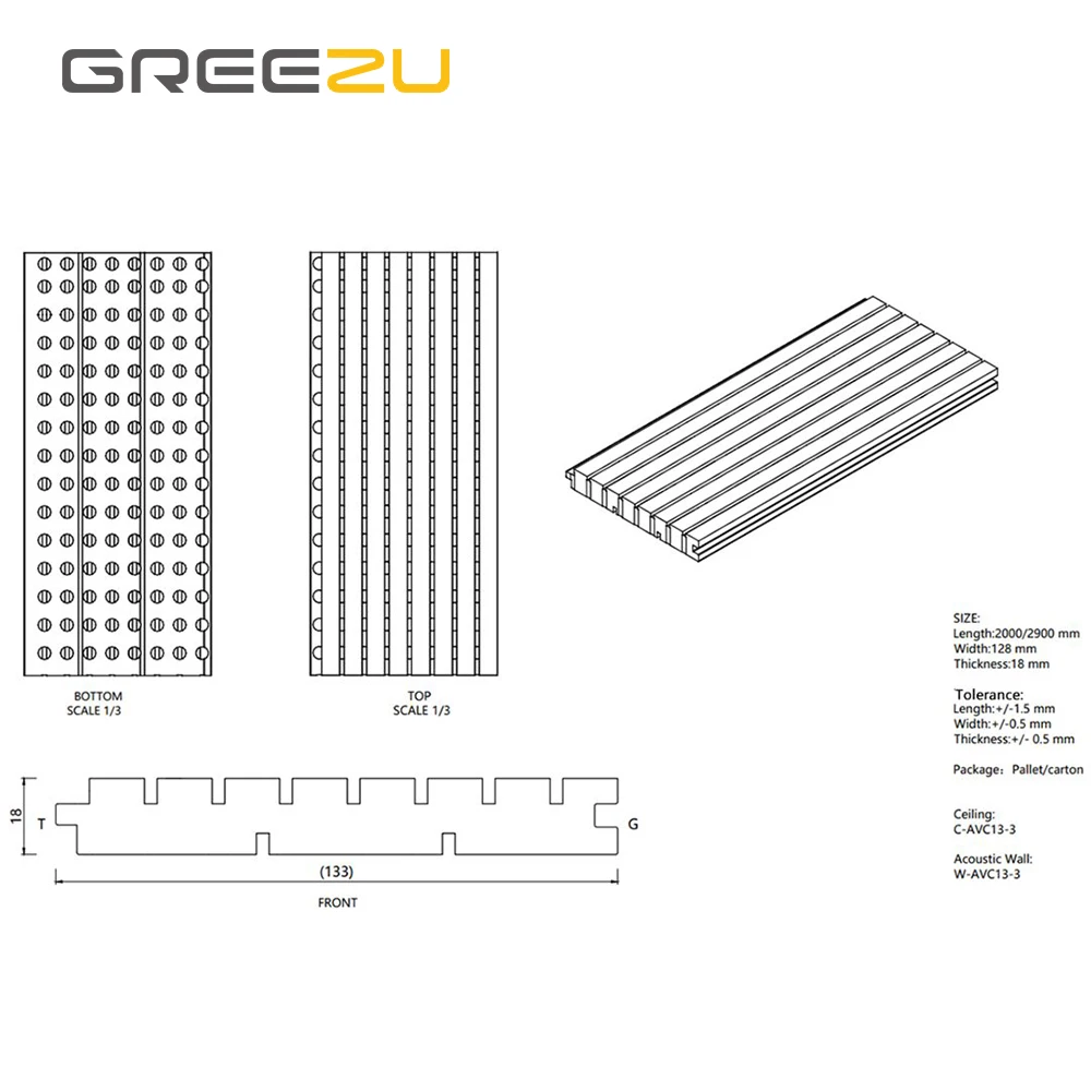 Wall Decoration interior Acoustic Panel Sound Isolation Acoustic Slat Wall Panels for Background Walls Film