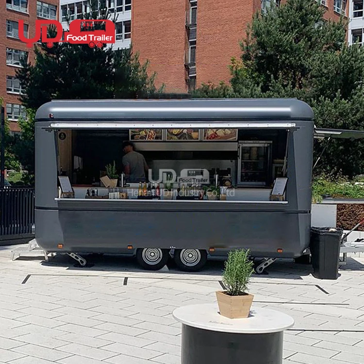 Street Food Truck Ice Cream Cart Mobile Kitchen Waffle House Coffee Van Caravan Trailer for Sale USA