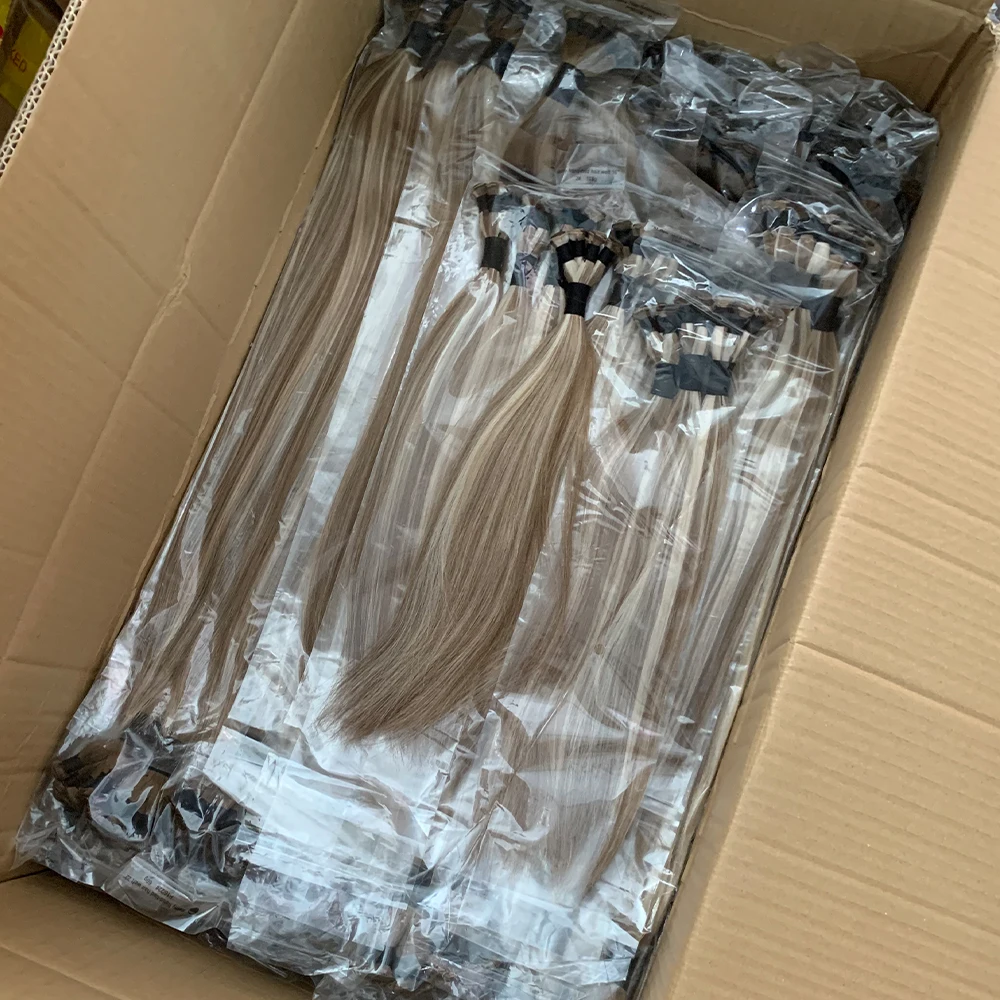 YADING #OM8-613 Genius Weft 2022 New Wholesale Virgin Human Vendors Straight Double Weft Genius Weft Hair Extensions