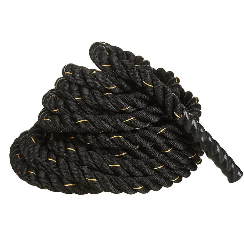100% Poly Dacron Heavy Battle Rope for Strength Training, Cardio Workout, Fitness Exercise Rope