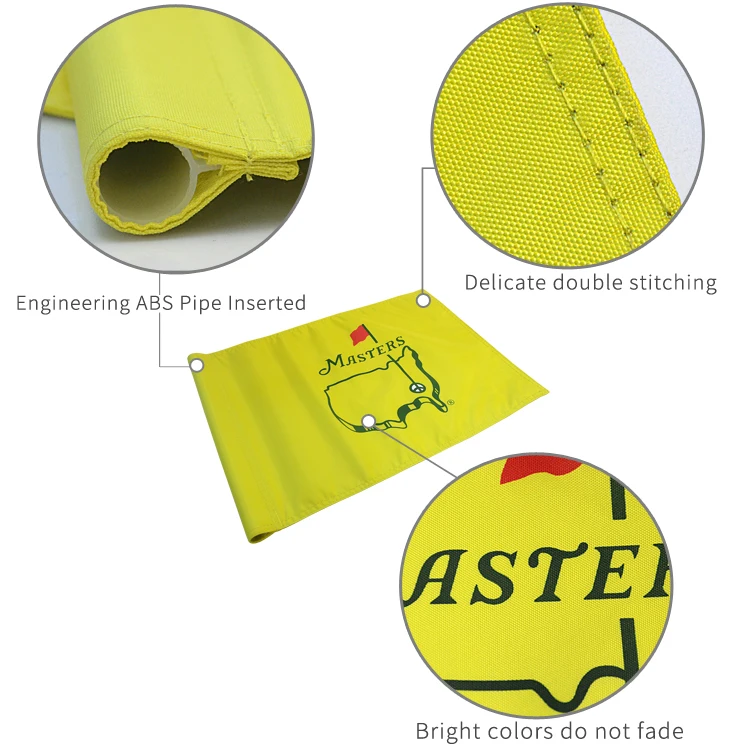 Manufacturer Direct Selling Custom Plastic Golf Flag Golf Course Flag  Poles