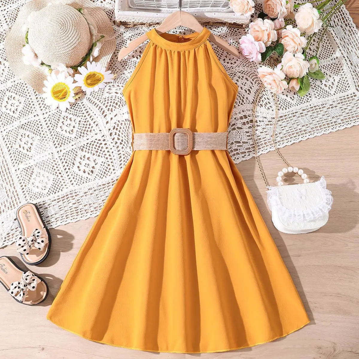Summer Trendy 6 8 10 12 Years Old Teen Gown Teenage Clothing Kids Party Dresses Wedding Children Dress Fashion Clothes for Girls